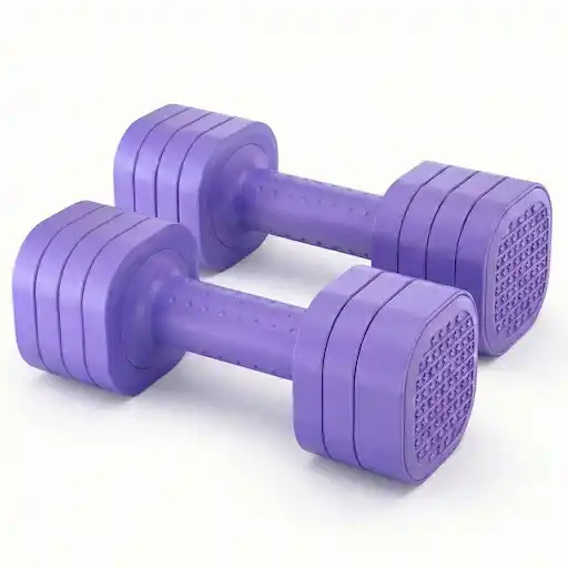 Zempox adjustable dumbbell set in purple, 2-5lb with TPU handle